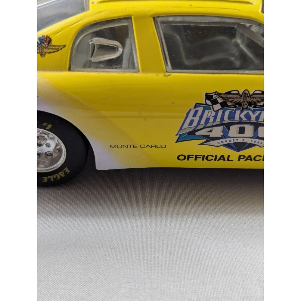 1996 Racing Champions Chevrolet BriCkyard 400 1:64 Monte Carlo Car Yellow